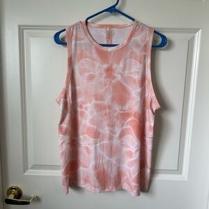 Calia Women’s Split Back Muscle Tank in Aquatic Coral Peach M